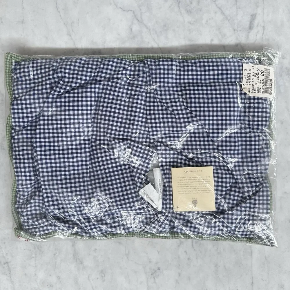 Pottery Barn Kids Dr Seuss SMALL Quilted Sham Set 100% Cotton Blue Red White